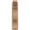 Ekena Millwork 5 1/2-in W x 12-in D x 24-in H Funston Slat Rough Cedar Woodgrain TimberThane Outlooker, Primed Tan OUTUR055X12X24FST24RCPR - alternate 5